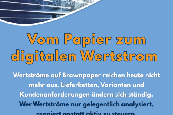 Serie 10 Titel Vom Papier zum digitalen Wertstrom